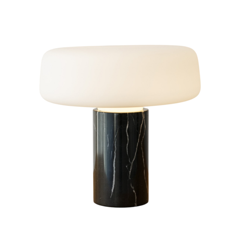 Candeeiro Mármore e Vidro