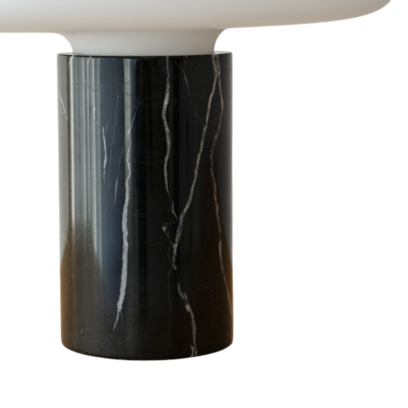 Candeeiro Mármore e Vidro