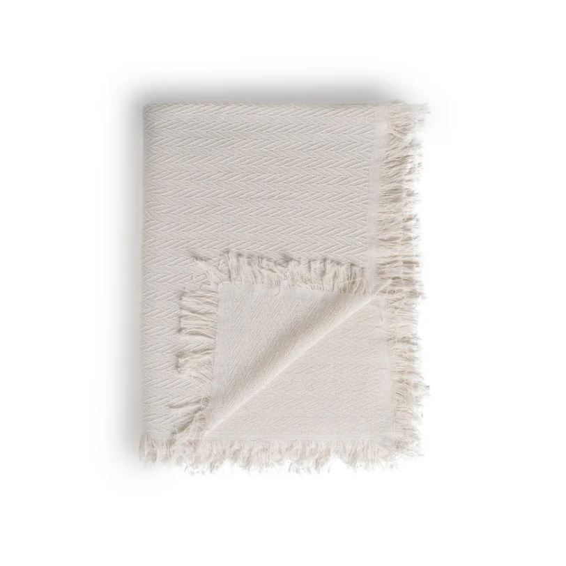 Manta Efeito Espinhado Bege