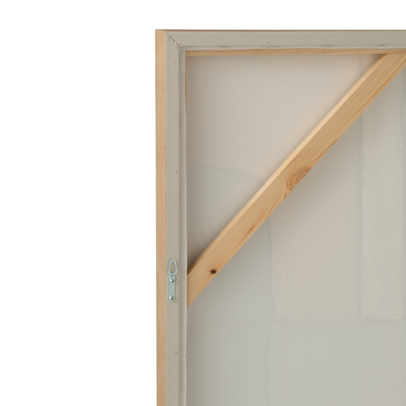 Quadro Abstrato Azul / Off-White