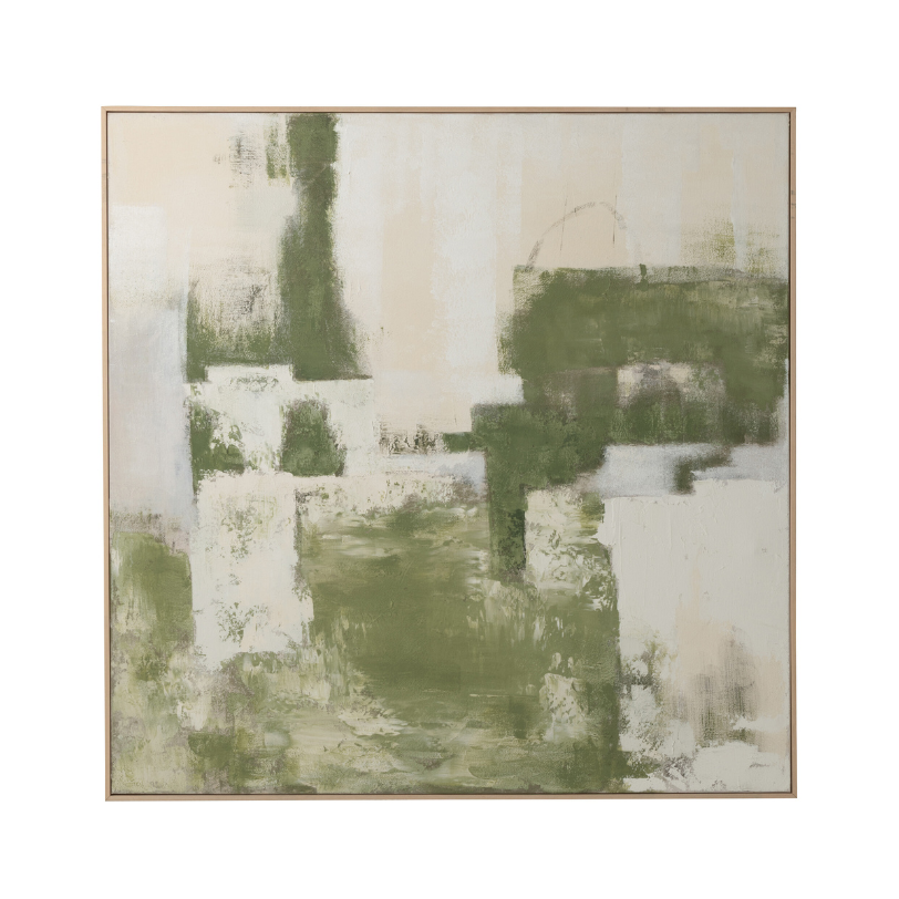 Quadro Abstrato Verde Khaki