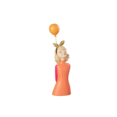 Girl Bubble Balloons Orange